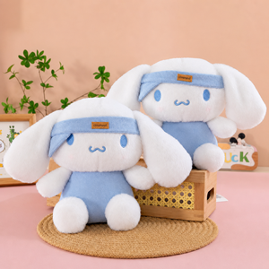 Peluche Cinnamoroll 8 Pollici in Tessuto Morbido in Pile Corallo, Personalizzabile, per Grossisti di Giocattoli e Regali - Product Image 1
