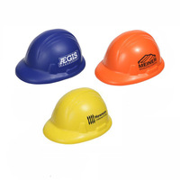 Casque de sécurité promotionnel en mousse PU personnalisé avec logo, style dessin animé, couleurs personnalisées, haute qualité, jouet anti-stress
