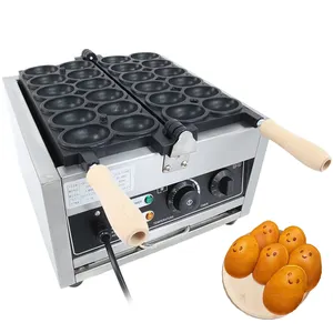 Commercial 12 Holes Egg Shaped Waffle Makers 1800w Waffle Making Machine Non-stick