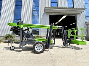 14M & 16M Trailer gắn Boom Lift thủy lực người đàn ông có khớp nối trên không nền tảng Spider Telescopic Spider nền tảng trên không - Product Image 3