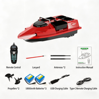 Bateau de pêche intelligent V803 pour la pêche à la carpe en extérieur, équipement de pêche en plastique, télécommande électrique, détecteur de poissons, batterie au lithium intégrée, HD