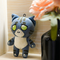 Mini porte-clés en peluche personnalisé en peluche jouets personnalisés Anime porte-clés chat pour mascotte douce pendentif porte-clés en peluche personnalisé