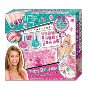 2023 Kids cosmetics nail art nail polish supplier OEM children make up toy