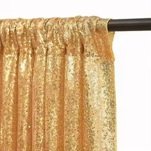 Tenda con sfondo di paillettes in <span class=keywords><strong>oro</strong></span> di colore personalizzato 2 pezzi 2 ftx8ft con sfondo per festa di nozze drappeggi - Product Image 3