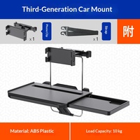 Table de repas multifonctionnelle pour voiture, support de tasse, plateau pliable, support de rangement pour ordinateur portable et boissons