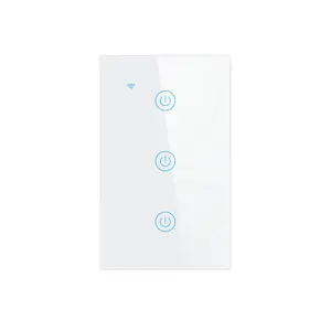 2024 Best Price APP Control Tuya Smart 3CH Wifi US Touch Switch For Home PST-TY-U3