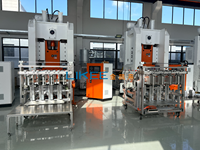 Machine de fabrication de barquettes en aluminium à 4 cavités, robuste, 80 tonnes, cadre en H pour barquettes de 450 ml, LK-T80