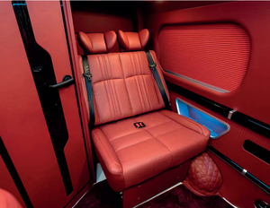 Asientos Dobles Personalizados para Autocaravanas/Autobuses Escolares con Sistema Plegable, en Cuero Clásico Minibuses, ideales para furgonetas camper Toyota HiAce - Product Image 2