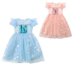 Film TV costumi Cosplay ragazze principessa vestito <span class=keywords><strong>Anna</strong></span> <span class=keywords><strong>Elsa</strong></span> Jasmine vestiti Costume <span class=keywords><strong>di</strong></span> Halloween bambini festa <span class=keywords><strong>di</strong></span> compleanno vestito - Product Image 1