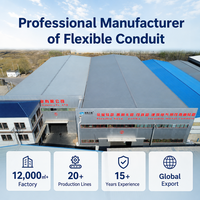 Tuyau flexible en acier inoxydable recouvert de PVC, conduit électrique corrugué pour machines lourdes, OEM ODM