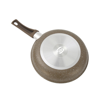 Poêle à frire classique en alliage d'aluminium antiadhésive en céramique de 16-32 cm pour la cuisson des steaks, vente en gros d'usine