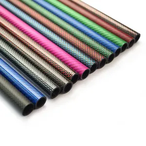 3k彩色碳纤维管定制碳纤维管配件