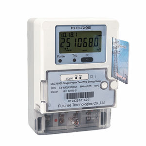 Enkelfasige vooruitbetaalde elektriciteitsmeter IC-kaart geavanceerd betalingssysteem elektriciteitsverbruiksmeter vooruitbetaalmeter - Product Image 1