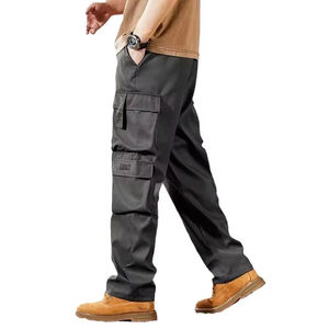 Pantalon de travail pour homme grande taille, décontracté, résistant à l'usure, pour l'été, pour chantier, coupe ample - Product Image 1