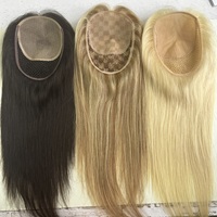 Topper capillaire européen en filet à clipser pour cheveux clairsemés et perte de cheveux, léger et respirant, avec base en soie naturelle pour femmes