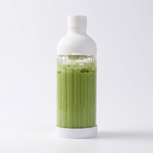 Bouteille <span class=keywords><strong>à</strong></span> thé froid en verre borosilicate personnalisée par le fabricant OEM, 450 ml/950 ml, tasse shaker pour matcha - Product Image 1