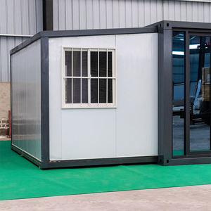 Maison de conteneur pliable préfabriquée à panneaux sandwich trois-en-un au design moderne, chambre, salon, salle de bain, hôtel - Product Image 4