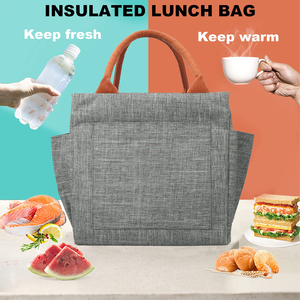 Sac à lunch isotherme léger, sac à lunch étanche pour hommes et femmes, porte-bouteille pliable compact - Product Image 5