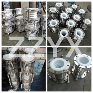 Thép không gỉ mặt bích kết nối Trục kim loại bù đầy đủ PTFE lót ống thổi sóng kim loại mở rộng doanh - Product Image 4