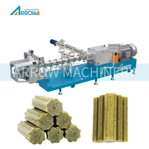 สายการผลิตขนมสัตว์เลี้ยงแบบเกียร์ปั๊ม PLC ประสิทธิภาพสูง ผลผลิตสูง พร้อมระบบอัดรีดแบบครบวงจรสำหรับขนมเคี้ยวสำหรับสุนัข - Product Image 1