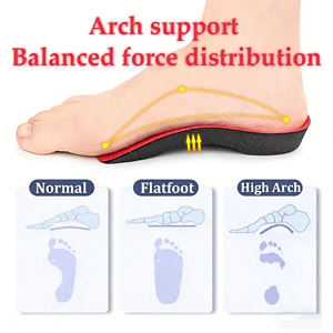 3 4 Heel Arch Support Removable Orthotic EVA Sports Shoe Insert Flatfoot Pain Relief Breathable Anti Slip Adjustable - Product Image 4