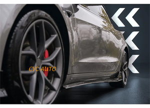 Difusor trasero de estilo de aspecto de carbono Turbo, luz LED, labio de parachoques trasero para Tesla <span class=keywords><strong>Model</strong></span> <span class=keywords><strong>3</strong></span> 5Y 2018 2019 2020 2021 + - Product Image 5