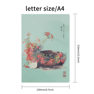 L hình dạng thư mục tập tin văn phòng Nguồn cung cấp rõ ràng tập tin L hình dạng trong suốt tài liệu thư mục A4 Pp tổ chức - Product Image 2