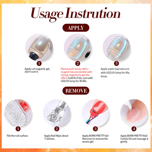 Youlogo Esmalte de Uñas en Gel Magnético Ojo de Gato de Resina para Invierno y Otoño, 6 Colores, Lujo, DIY, Vegano, Ecológico, Larga Duración, en Botella - Product Image 2