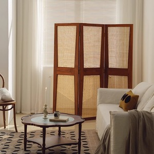 Separadores de Ratán de Fábrica para Oficina en Casa, Dormitorio, Biombos de 4 Paneles, Separador de Ambientes, Divisores de <span class=keywords><strong>Pared</strong></span> de <span class=keywords><strong>Madera</strong></span> - Product Image 5