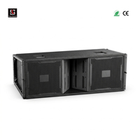 Système de haut-parleurs audio professionnels à double ligne de 15 pouces, 2500 W, haute puissance, système de sonorisation de scène extérieure pour grands concerts