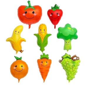 Globos de Aluminio con Forma de Fruta de 18 Pulgadas para Decoración de <span class=keywords><strong>Fiestas</strong></span> de Graduación, Año Nuevo y <span class=keywords><strong>Cumpleaños</strong></span>, con Letras Impresas en Relieve para Niños - Product Image 2