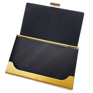 Bleu argent noir or Rose Antique Bronze cuivre couleur acier inoxydable nom porte-<span class=keywords><strong>carte</strong></span> de crédit métal cadeau article boîte pour les entreprises - Product Image 6