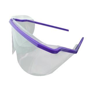 安全メガネ使い捨て調節可能歯科用フルプラスチッククリア保護フェイスシールドメーカー - Product Image 4