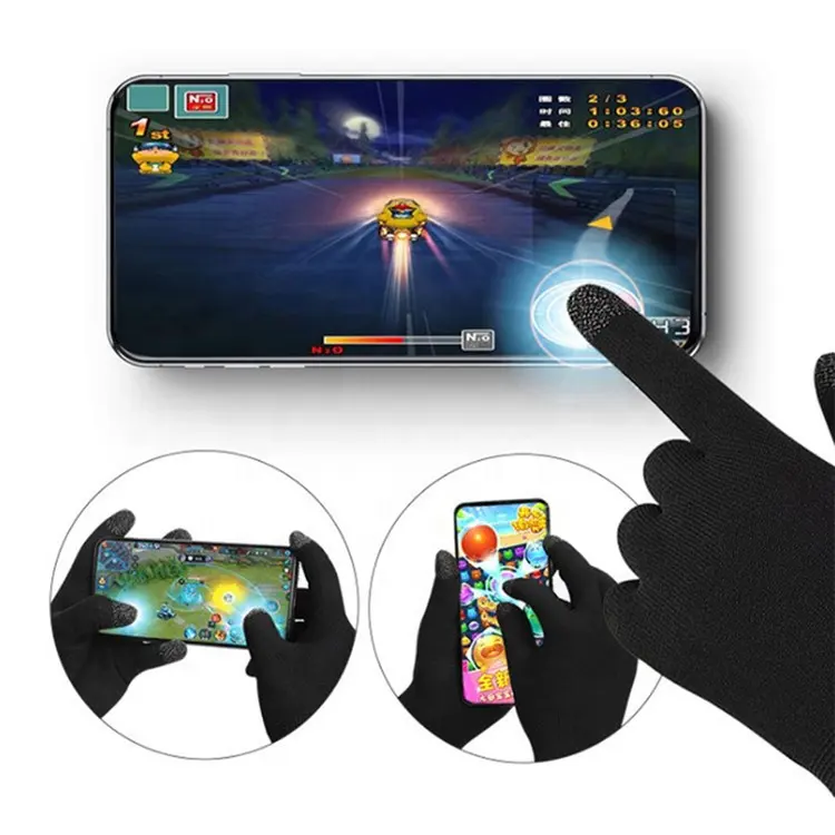 Guantes con pantalla táctil para control de juegos, protectores de manos con pantalla sensible a los arañazos, a prueba de sudor