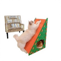 Lit pour chat pliable en feutre solide avec design tunnel amovible pour toutes les saisons