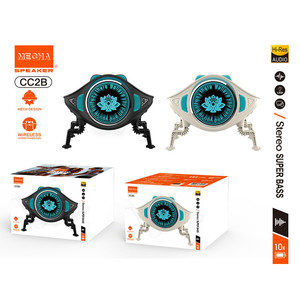 Nuevo Altavoz Mini Mecha CC2 de Escritorio con Espejo de Mil Capas, Inalámbrico, con Ranura para Tarjeta, Mini Subwoofer con Luz RGB Colorida - Product Image 3