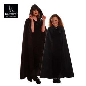 ODM Venta al por mayor Disfraz <span class=keywords><strong>de</strong></span> actuación <span class=keywords><strong>de</strong></span> Cosplay <span class=keywords><strong>de</strong></span> Halloween Capa <span class=keywords><strong>de</strong></span> capucha negra Traje familiar <span class=keywords><strong>de</strong></span> cuento <span class=keywords><strong>de</strong></span> hadas para <span class=keywords><strong>madre</strong></span> y niño Inspirado en TV y películas - Product Image 2