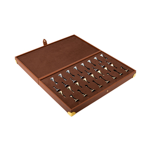 SAWTRU Saldi di Liquidazione: <span class=keywords><strong>Scacchiera</strong></span> Internazionale Pieghevole in Legno 100 Squadrati 10x10 con Dama Internazionale Intarsiata - Product Image 1