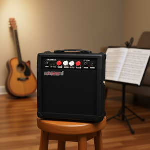 Amplificateur de guitare 5 cœurs 20W noir portable mini avec haut-parleur intégré et prise auxiliaire, accessoire d'instrument de musique - Product Image 2