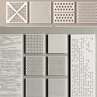 Panneau solide en aluminium perforé sur mesure au prix d'usine pour façade de bâtiment