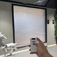 Film de fenêtre intelligent auto-adhésif de conception moderne Pdlc commutable électroniquement teinte intelligente pour verre PET fonction décorative