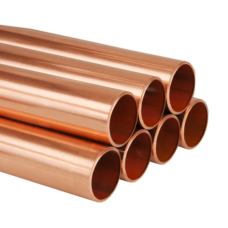 Tubo reto de cobre de baixo preço de venda direta da fábrica 25,6 x 28 mm.