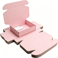 Boîte d'emballage en carton ondulé kraft écologique avec logo personnalisé, jetable, pour l'expédition de chaussures, chaussettes, gâteaux, bijoux, chocolats