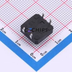 TS015-CBW1EH7.5 Tactile Switch Through hole-4P,12x12mm Switch Single Pole Single Throw Round Button 1.8N Through Hole - Product Image 2