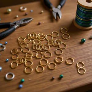 Anelli a Cerchio Chiusi Ilan 12mm in Oro per Creazione di Gioielli - Product Image 2