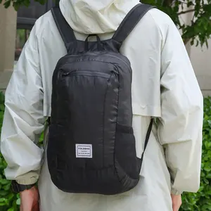 Tas punggung anti air dapat dilipat, tas olahraga Travel luar ruangan 15l, tas ransel Hiking ringan