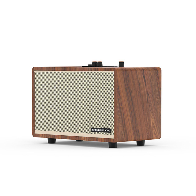 Cross-border Explosions Retro Wooden 5.3 for Speaker Creative Gift Card Home Subwoofer All-in-One IPX7 Waterproof 60W