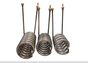 Échangeur de chaleur à tube de cuivre coaxial Échangeur de chaleur à serpentin d'évaporateur en acier inoxydable 316L - Product Image 6