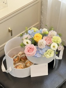 Custom Round Double Layer Gift Box with Transparent <b>Window</b> Pink - Product Image 5