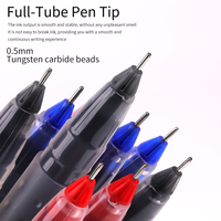 Stylos à encre gel haut de gamme à pointe pleine, avec pointe en carbure de tungstène de 0,5 mm, encre importée imperméable à séchage rapide, 3 couleurs pour étudiants